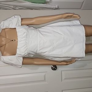 ZARA  OPENWORK  EMBROIDERED DRESS